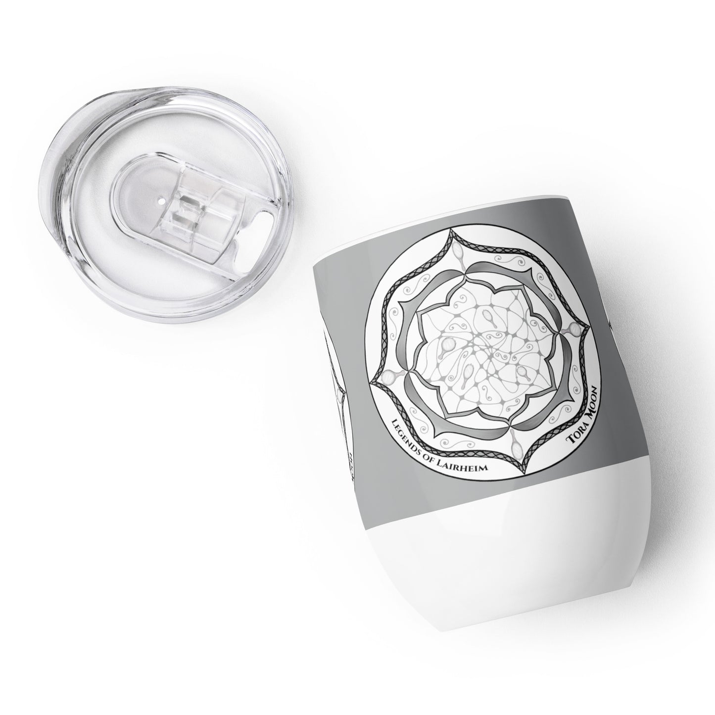 Legends-gray-mandala-wine-tumbler