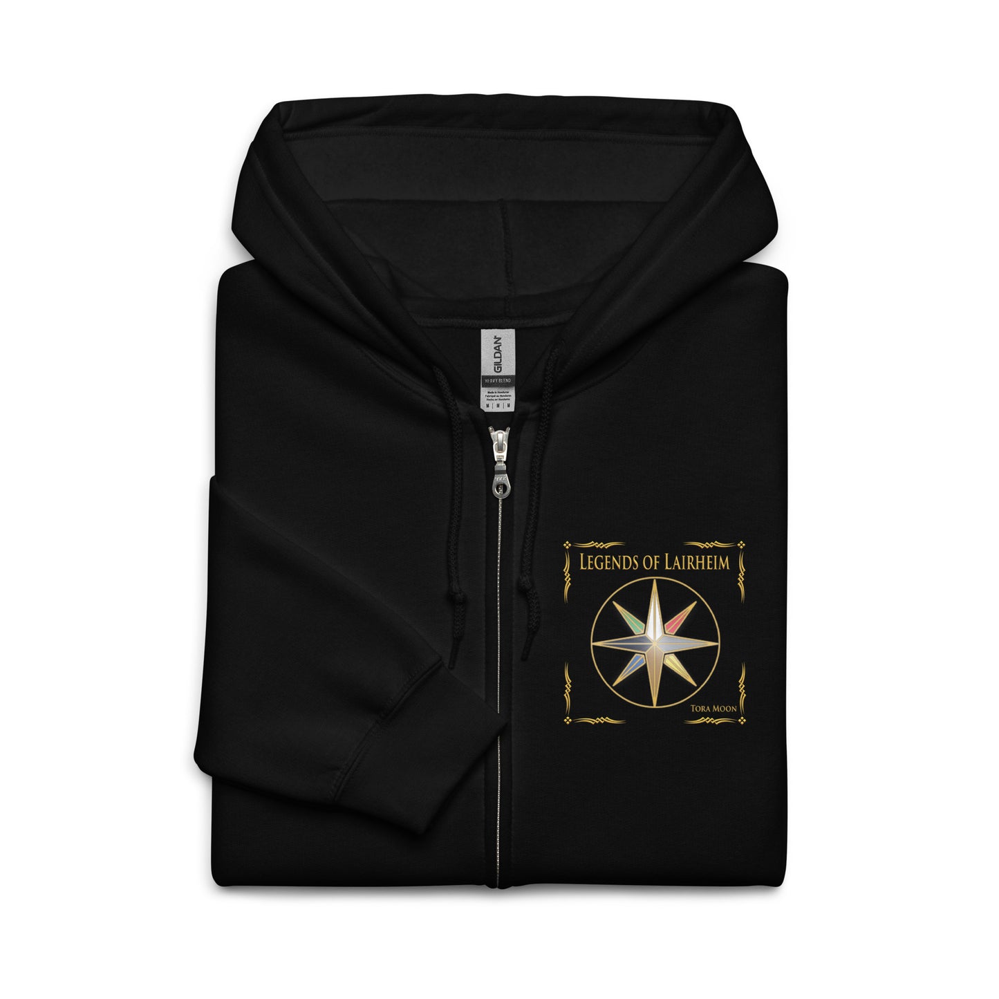 Legends of Lairheim Elemental Star Zip Hoodie black