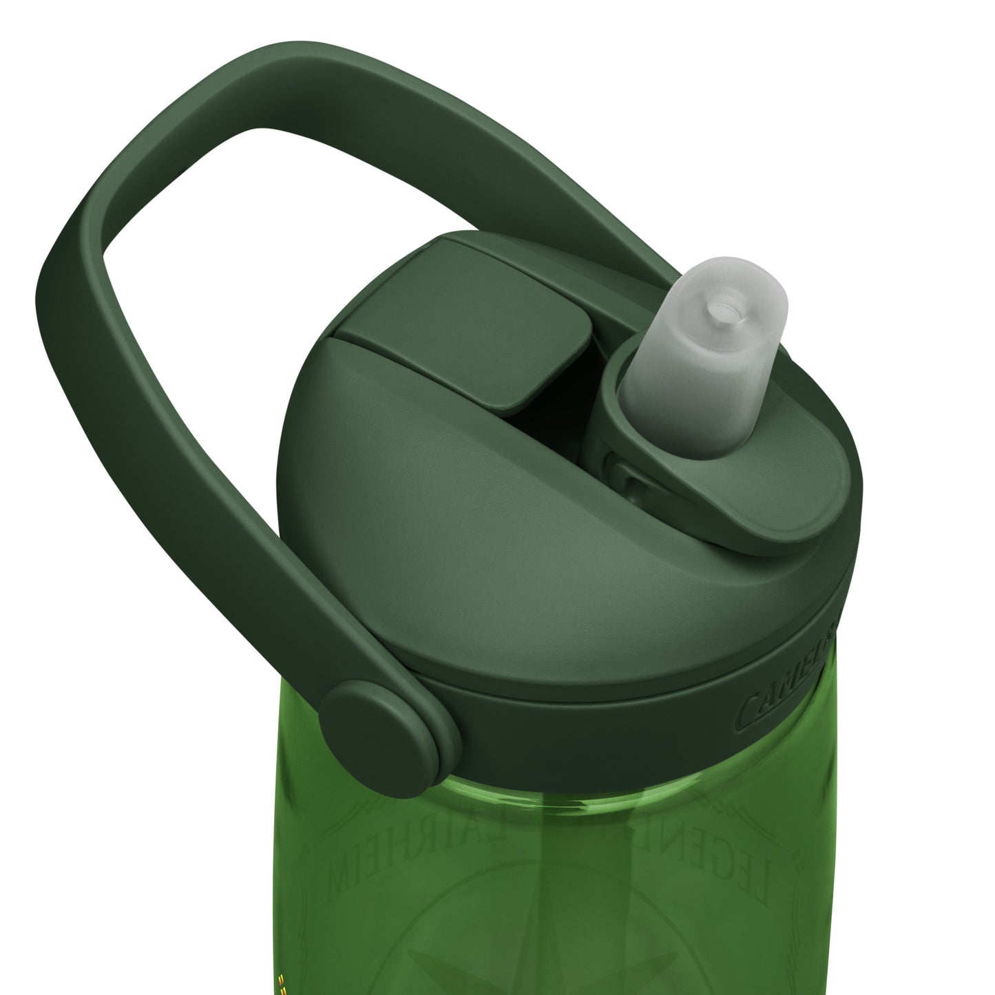 Legends of Lairheim Elemental Star Flip Straw Water Bottle top forest green