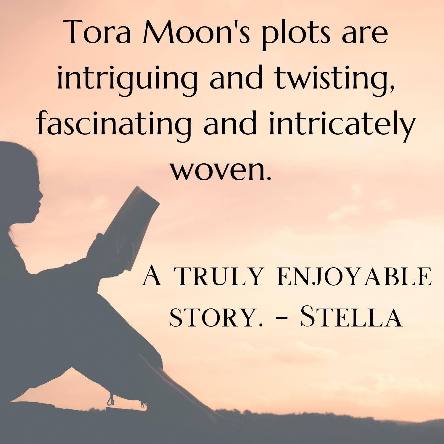Image of review quote for Ancient Enemies-Tora Moon's plots are intriguing