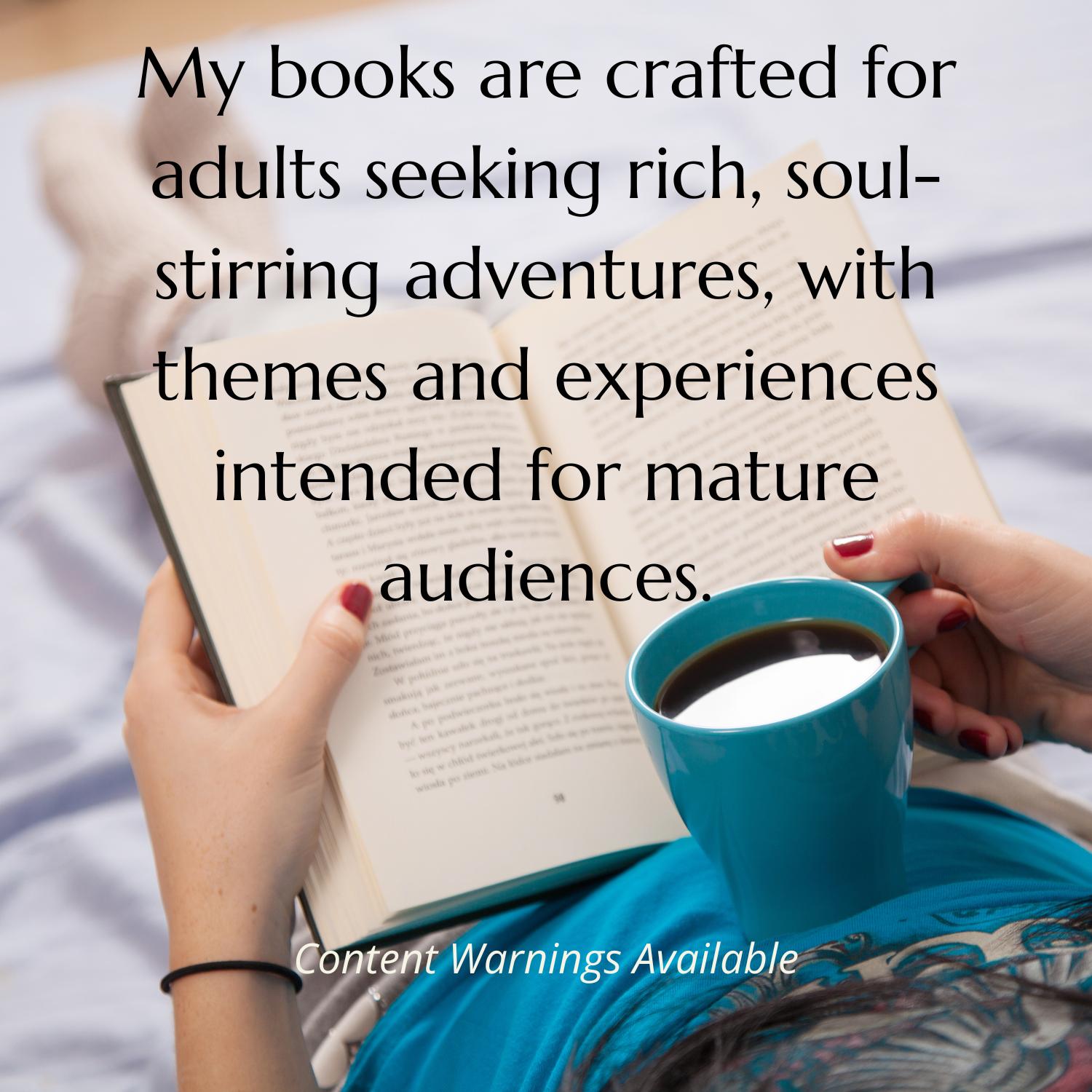 Tora's Books are for mature audience - strong language, violence, and sexual situations. Not suitable for children.