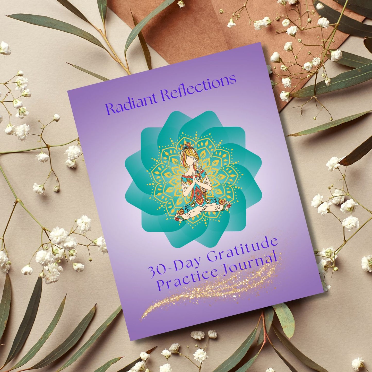 Radiant Reflections: 30-Day Gratitude Journal (Printable & Fillable)