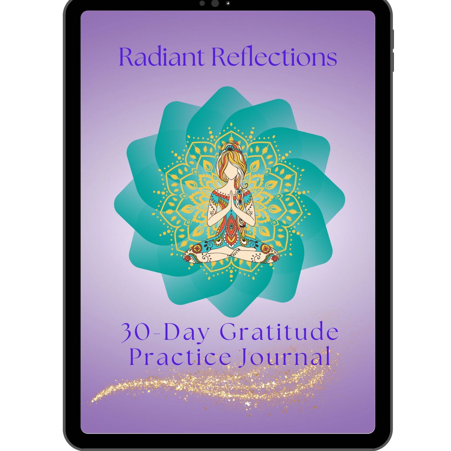 Radiant Reflections: 30-Day Gratitude Journal (Printable & Fillable)