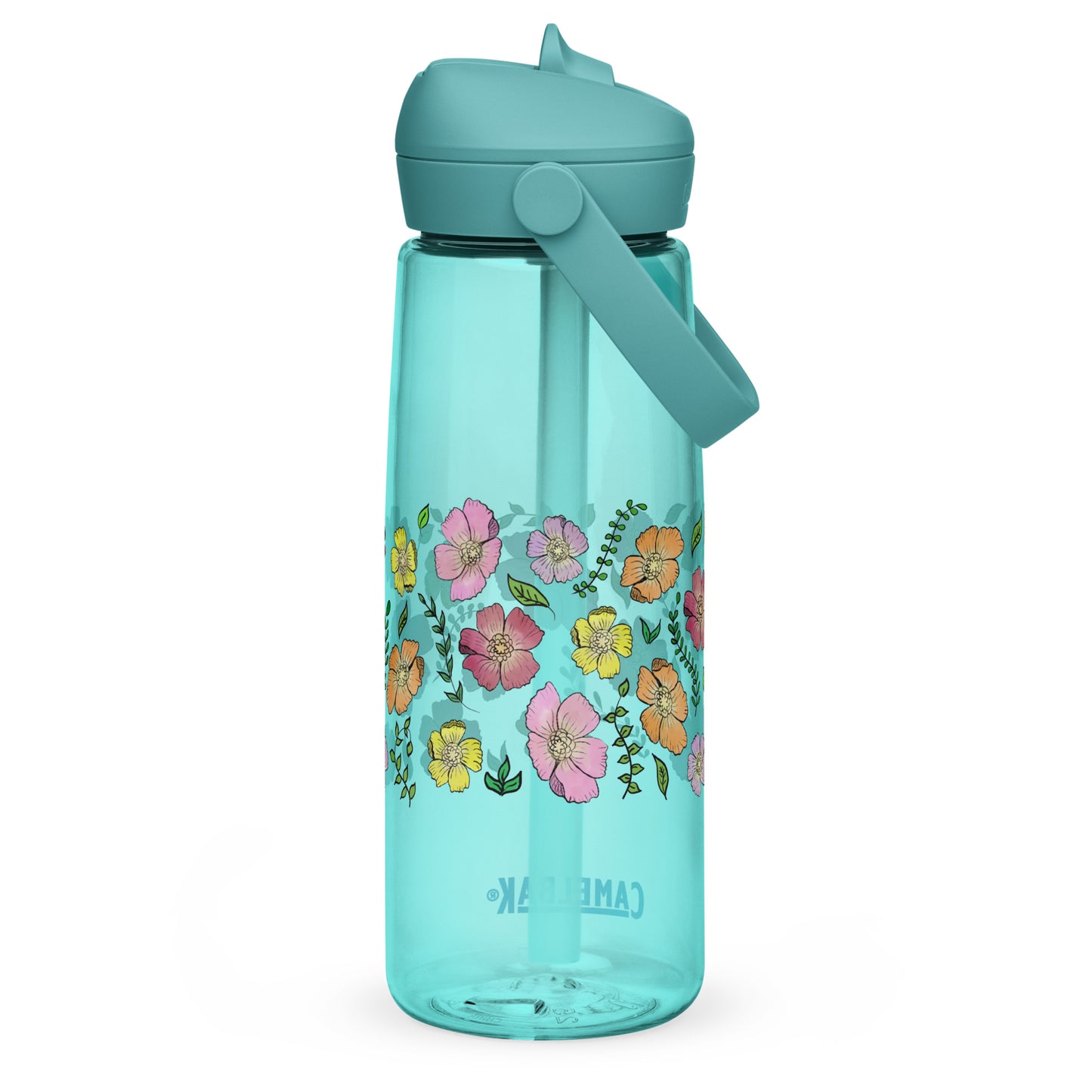 Cosmos Flip Straw Water Bottle cove blue