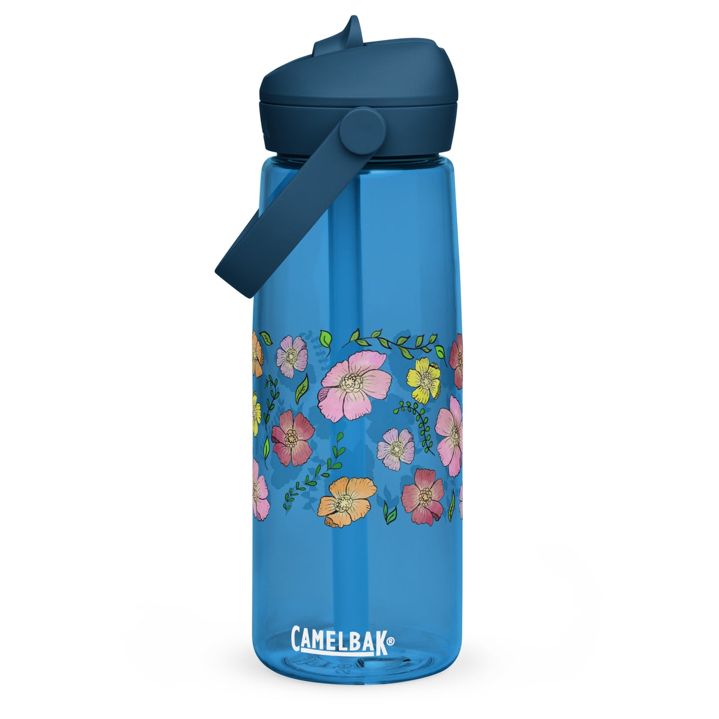 Cosmos Flip Straw Water Bottle oxford blue