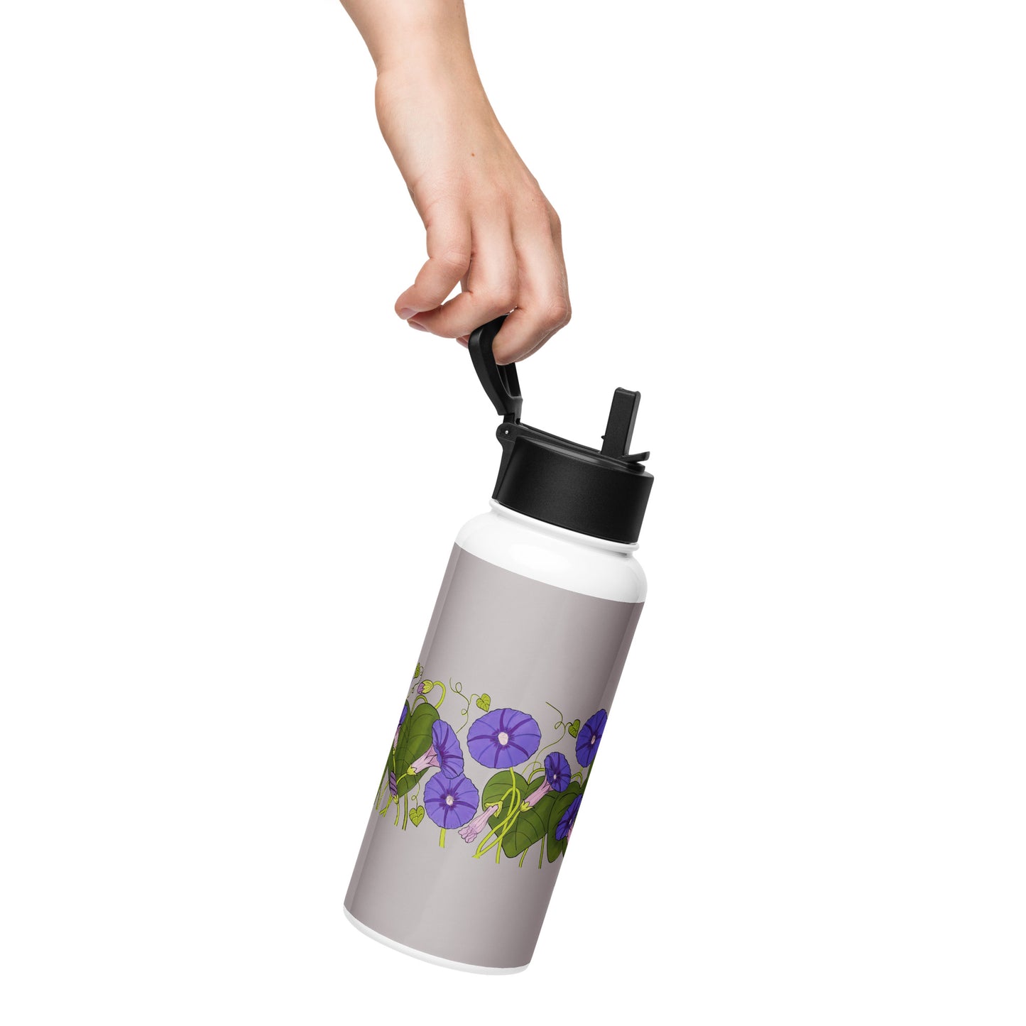 Morning Glories 32-oz Stainless Steel Water Bottle