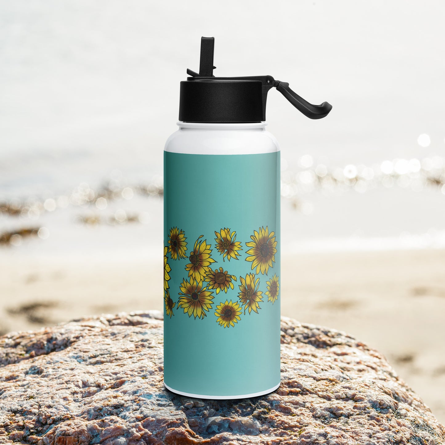Sunflowers 32-oz Stainless Steel Water Bottle
