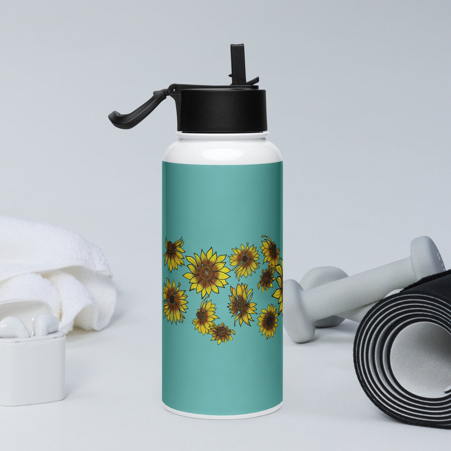 Sunflowers 32-oz Stainless Steel Water Bottle