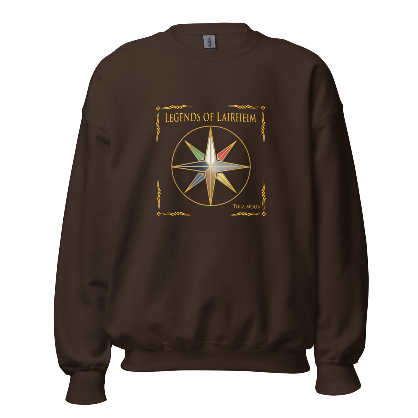 Legends of Lairheim Elemental Star sweatshirt -dark chocolate