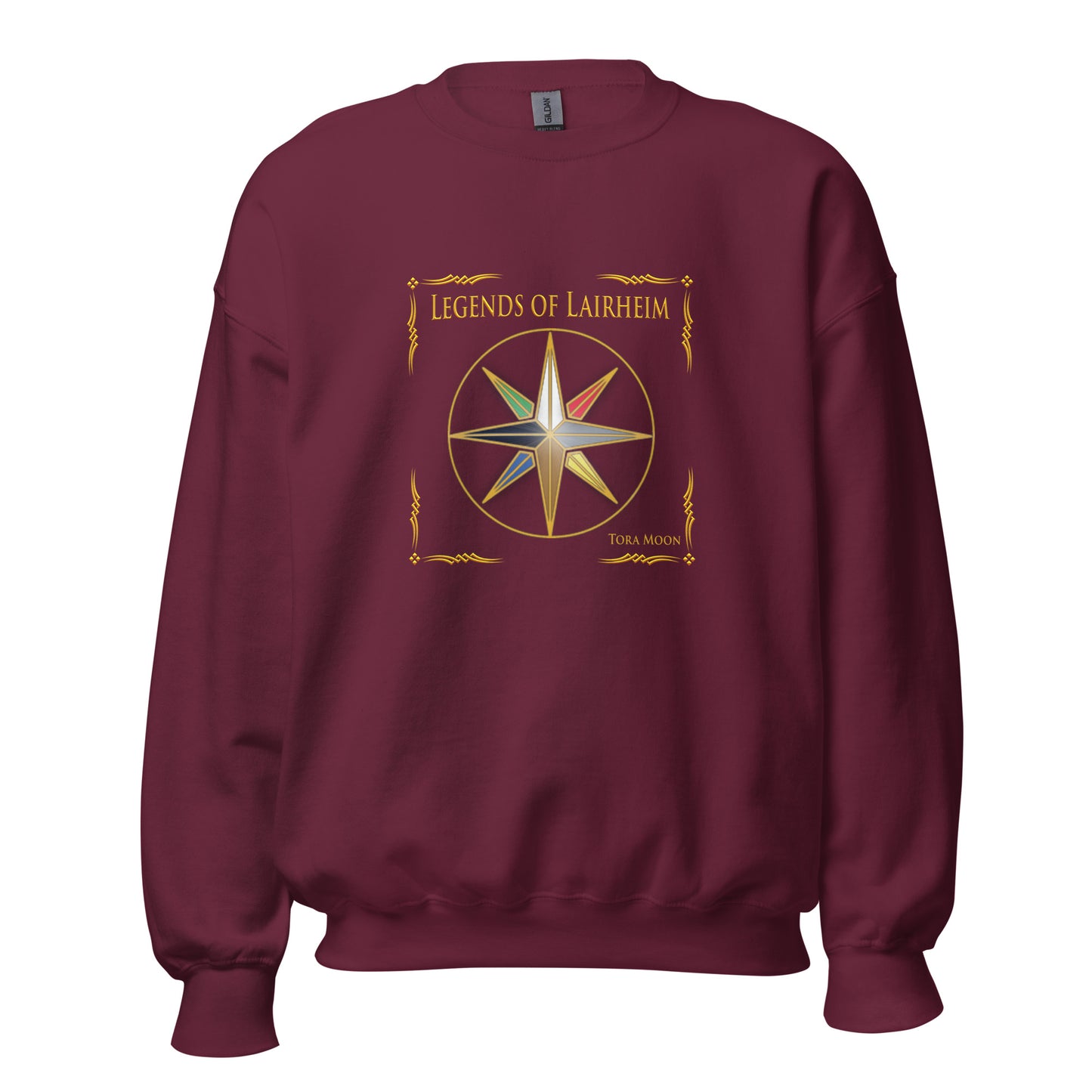 Legends of Lairheim Elemental Star sweatshirt -maroon