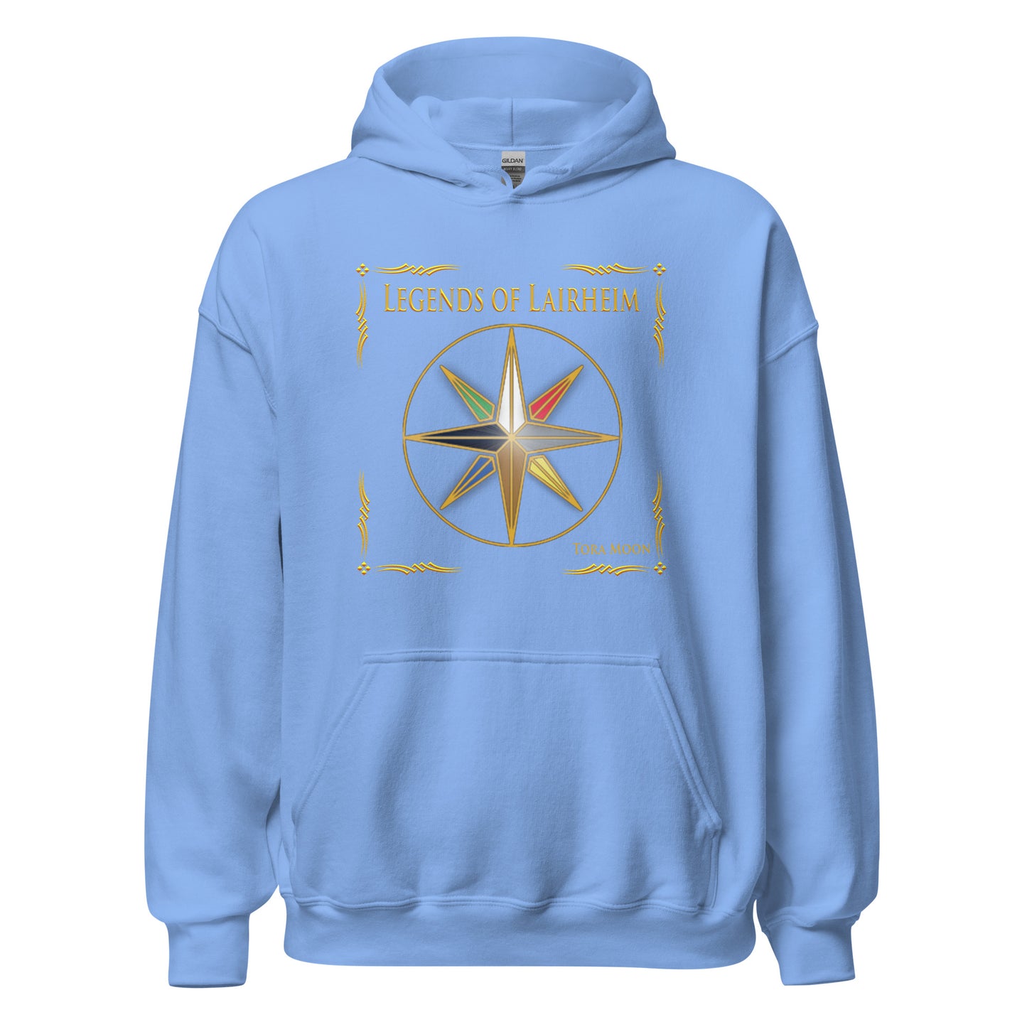 Legends of Lairheim Elemental Star Hoodie - carolina blue