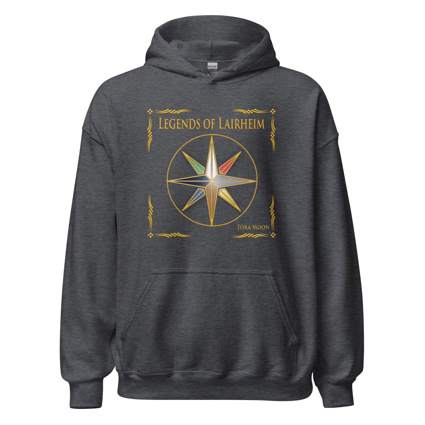 Legends of Lairheim Elemental Star Hoodie - dark grey