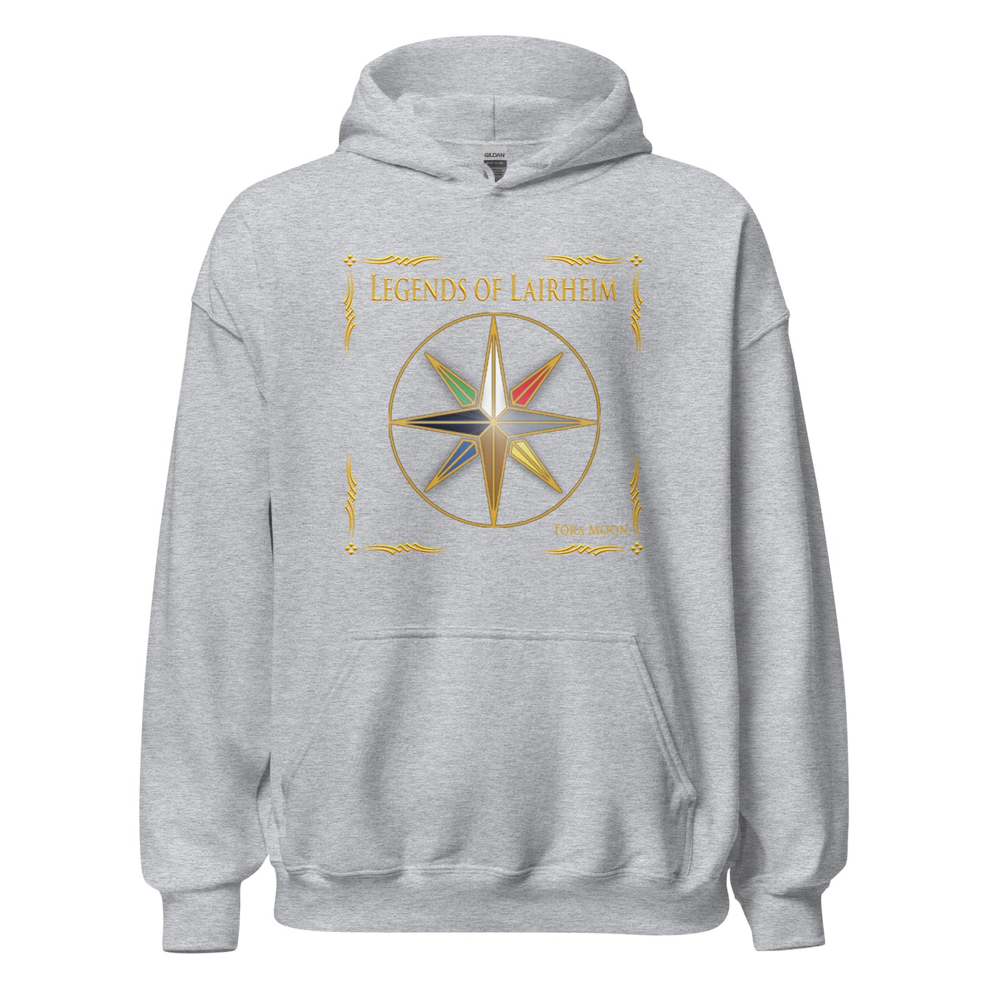 Legends of Lairheim Elemental Star Hoodie - sport grey