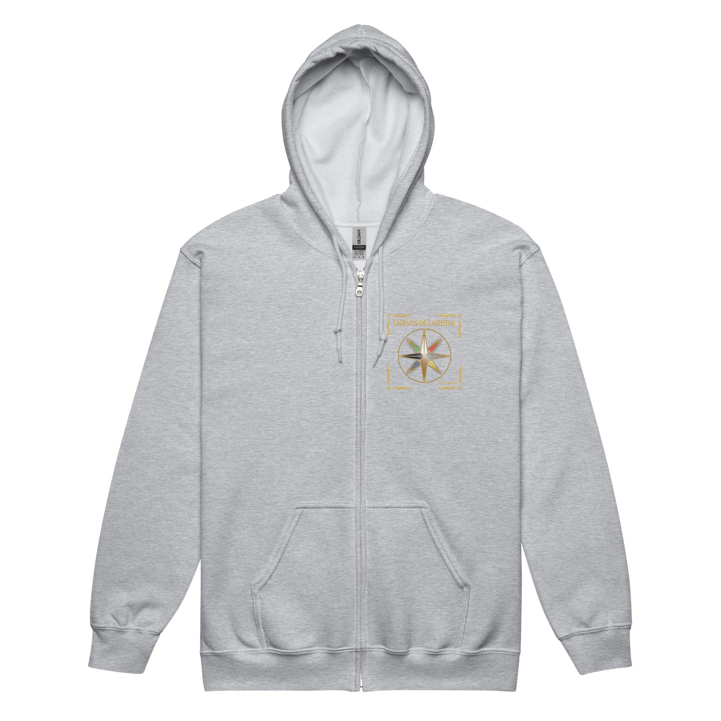 Legends of Lairheim Elemental Star Zip Hoodie - sport grey