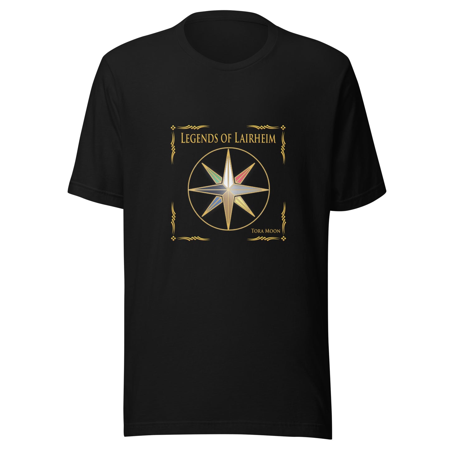 Legends of Lairheim Elemental Star t-shirt -black