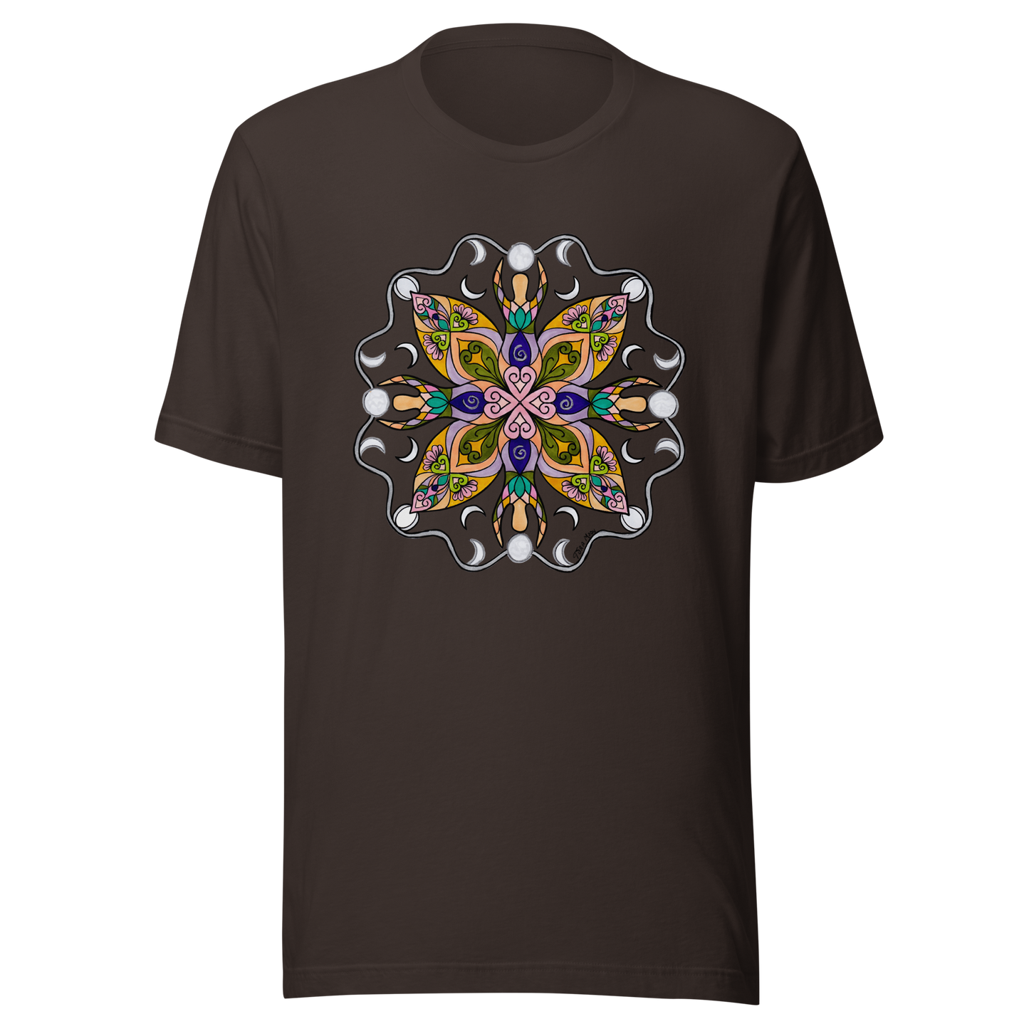 Moonlit Goddess Mandala T-shirt