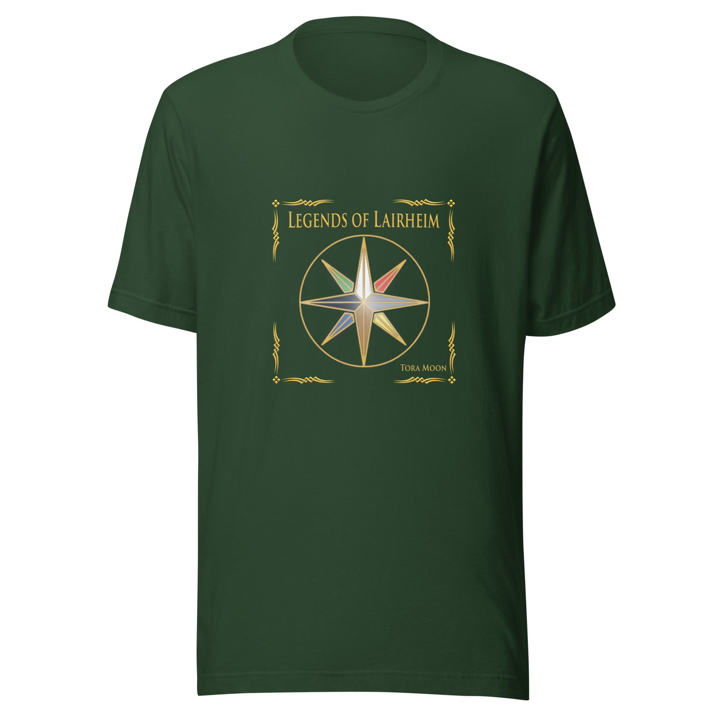 Legends of Lairheim Elemental Star t-shirt - forest green
