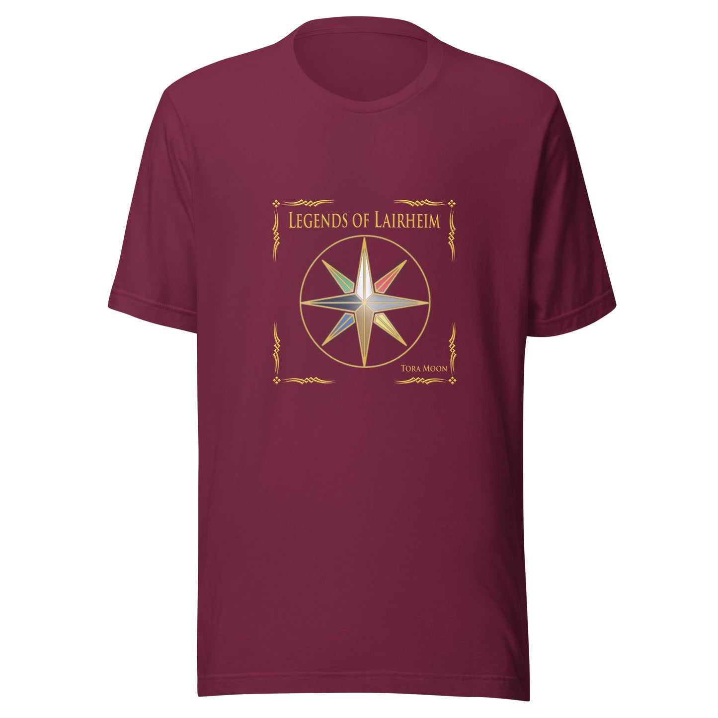 Legends of Lairheim Elemental Star t-shirt - maroon