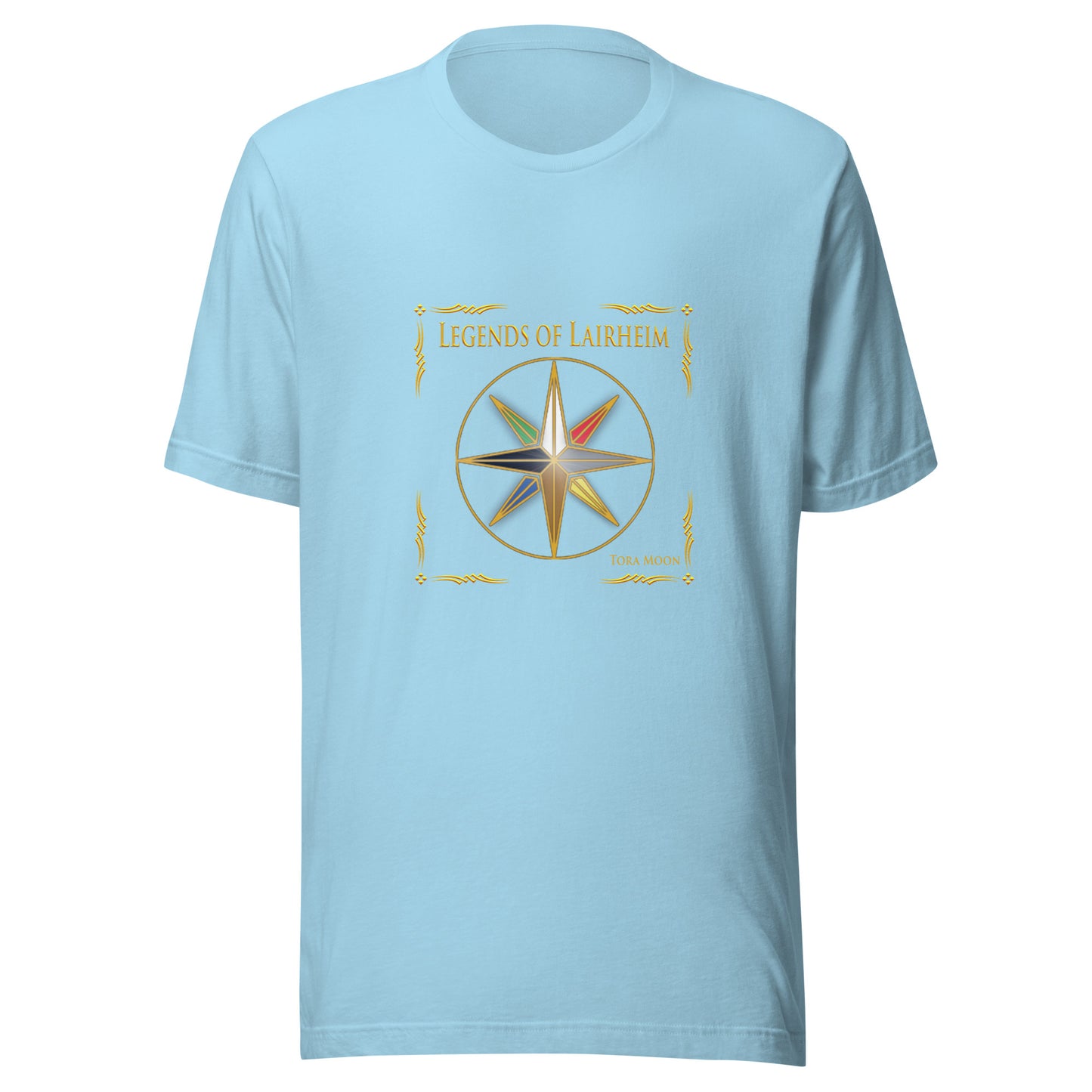 Legends of Lairheim Elemental Star t-shirt -ocean blue