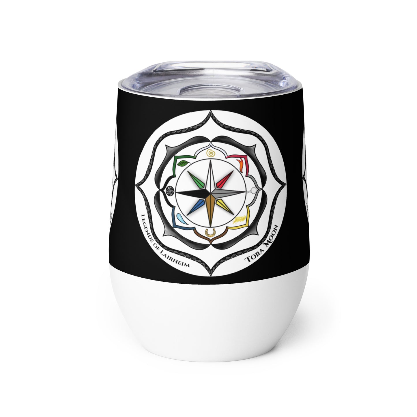 Legends-black-mandala-wine-tumbler