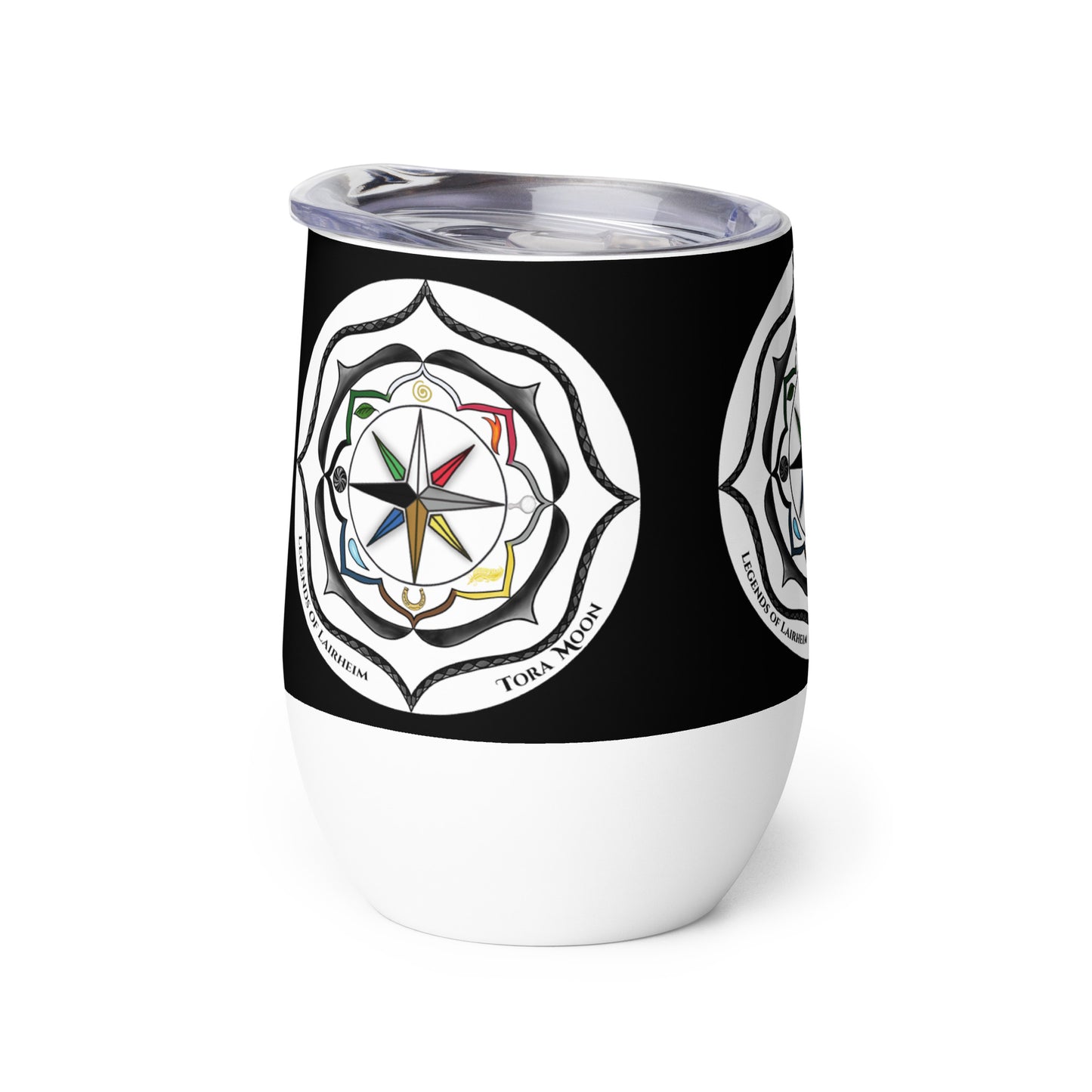 Legends-black-mandala-wine-tumbler