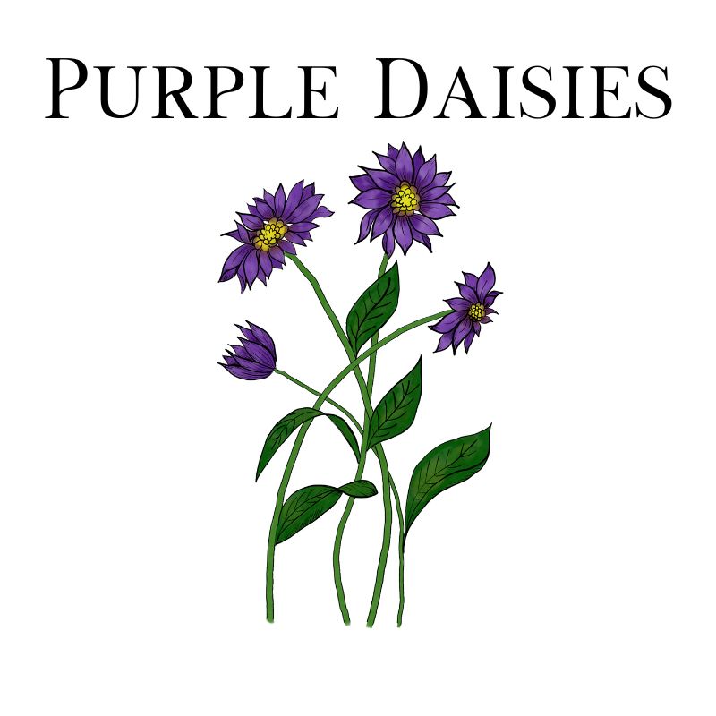 Purple Daisies Collection | Flowing Floral Spiritual Apparel Mugs, & More