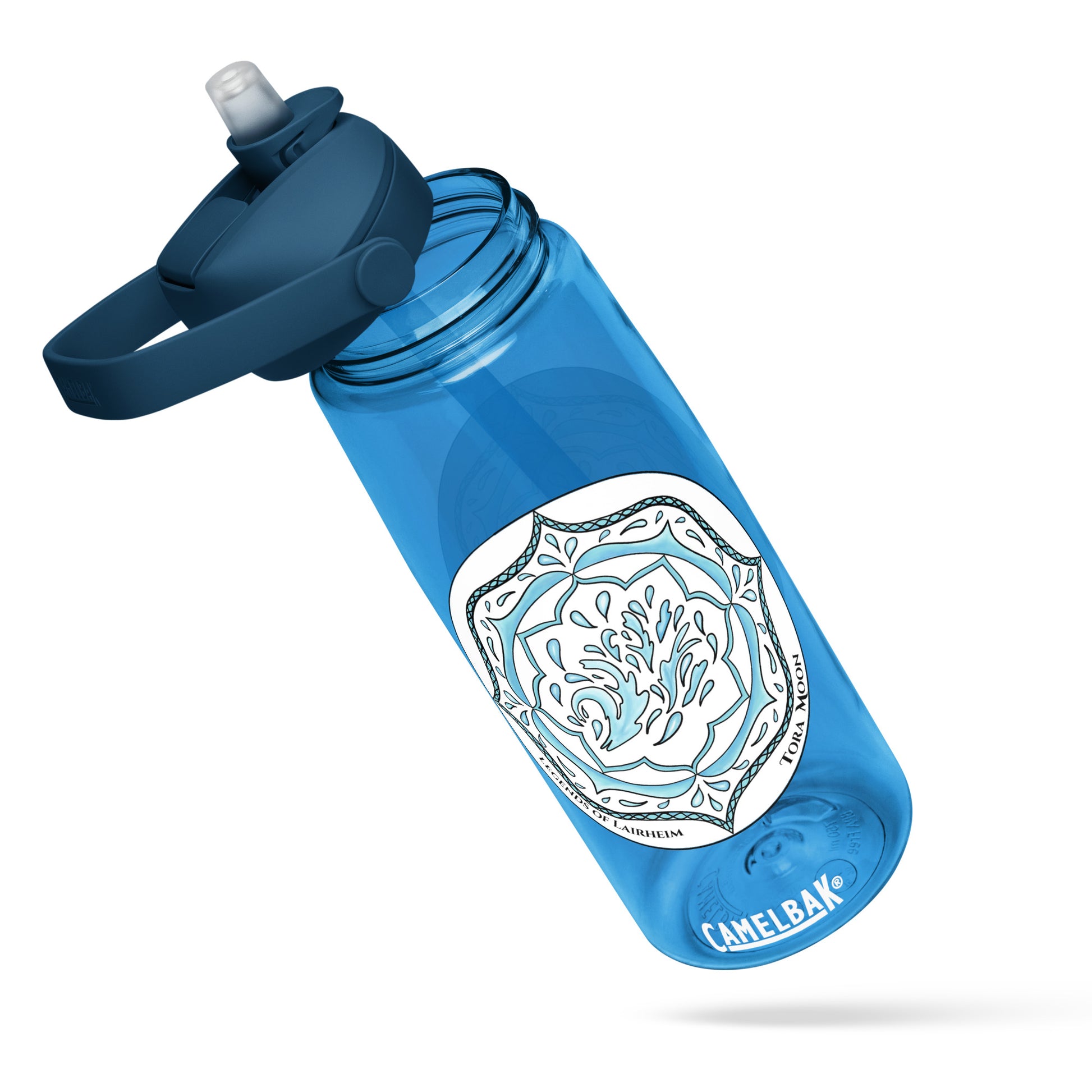 Blue Talent Mandala Flip Straw Water Bottle forest green