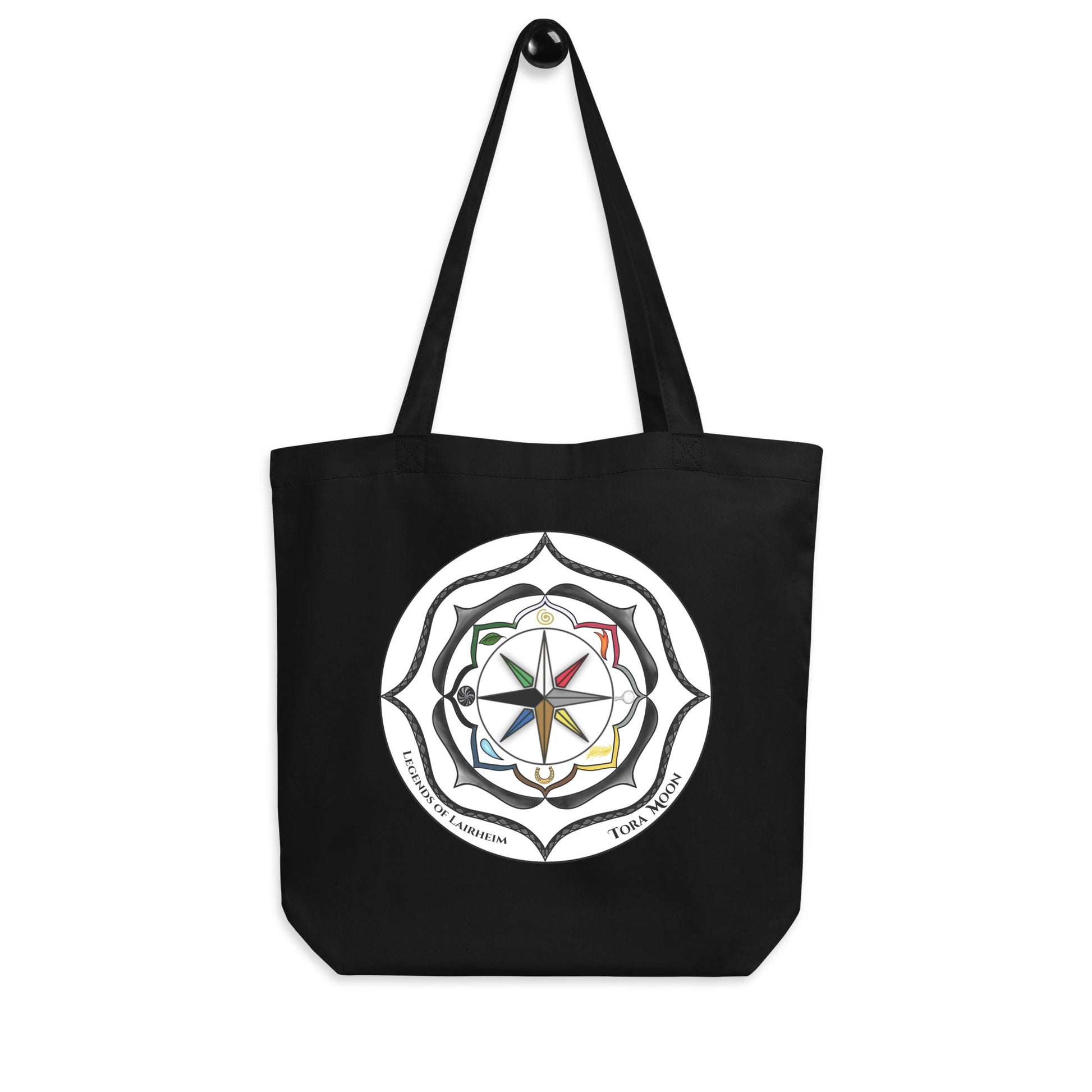Legends-black-mandala-tote-bag
