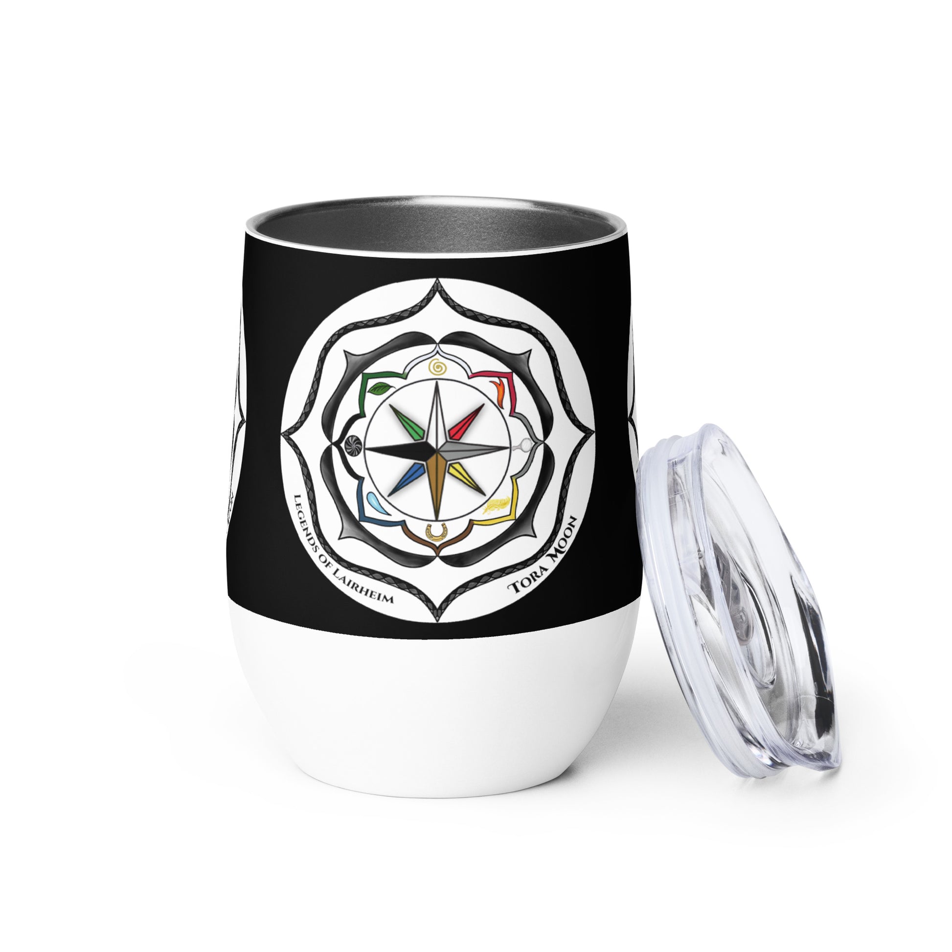 Legends-black-mandala-wine-tumbler
