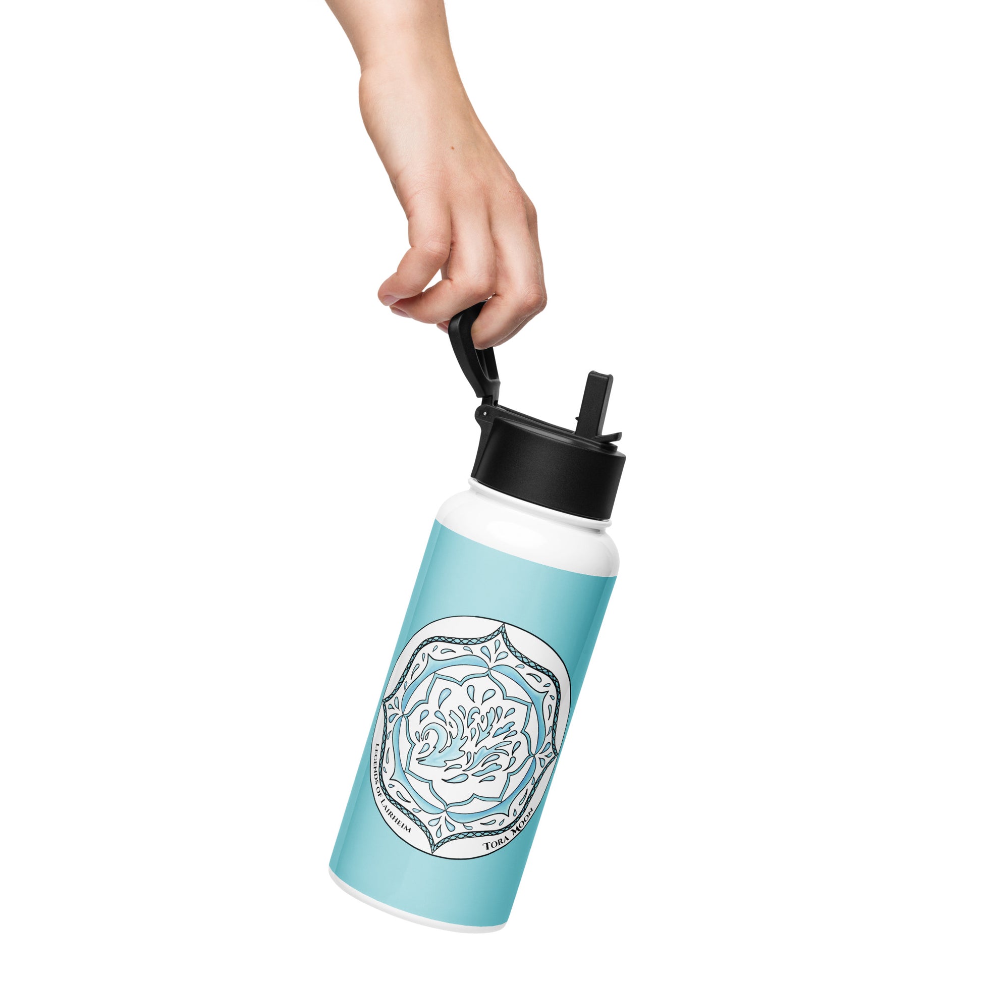 Legends-blue-mandala-stainless-steel-water-bottle