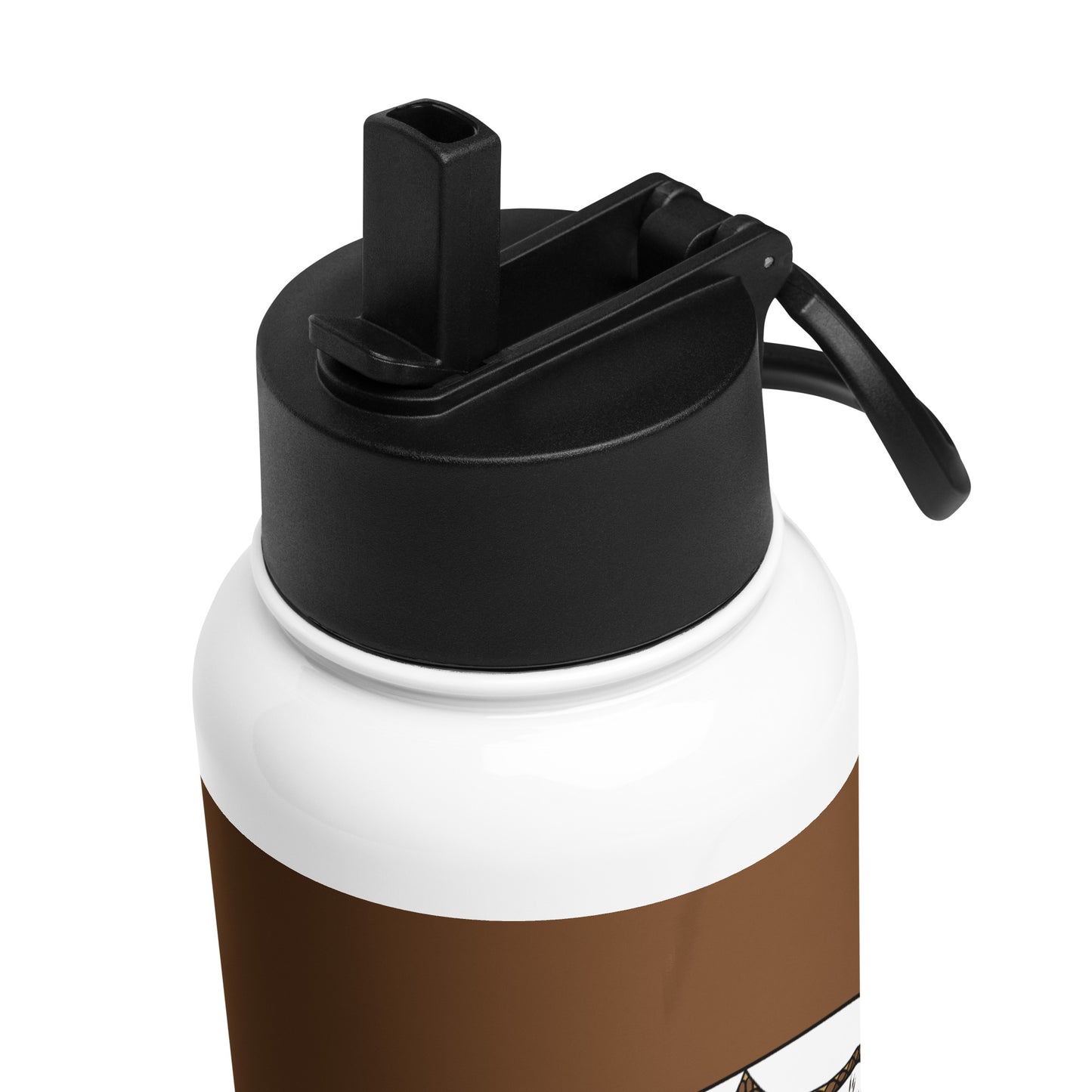 Legends-brown-mandala-stainless-steel-water-bottle