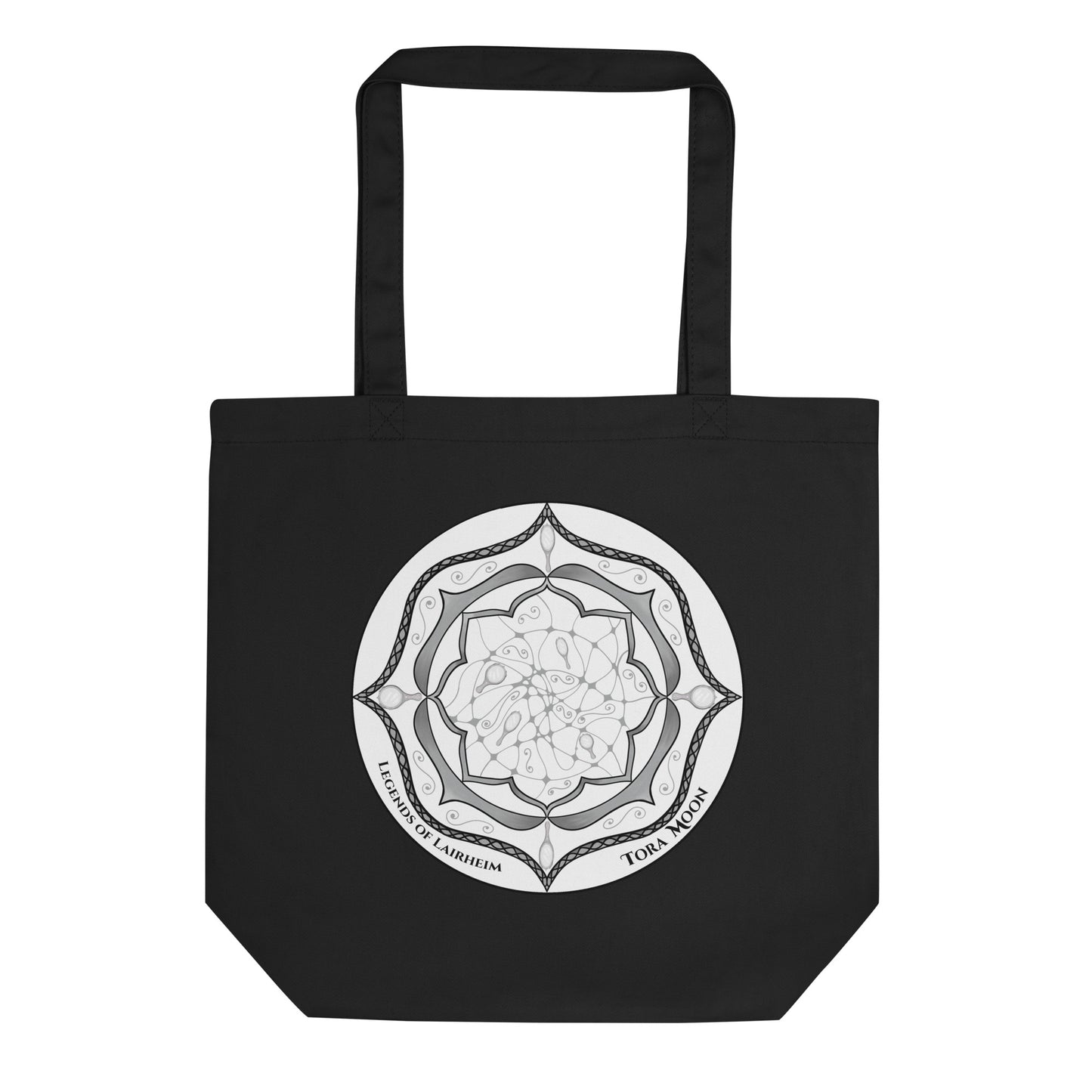 Legends-gray-mandala-tote-bag