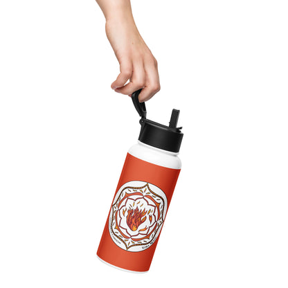 Legends-red-mandala-stainless-steel-water-bottle