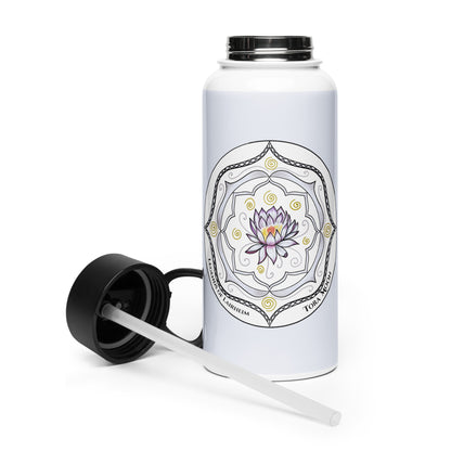 Legends-white-mandala-stainless-steel-water-bottle-with-straw