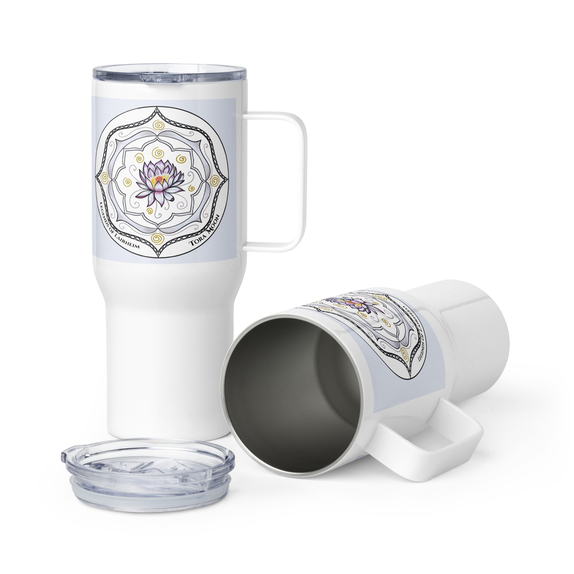 Legends-white-mandala-travel-mug-inside