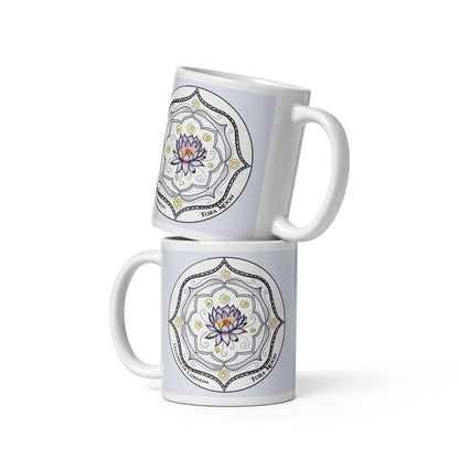 Legends-white-mandala-glossy-mug-stacked