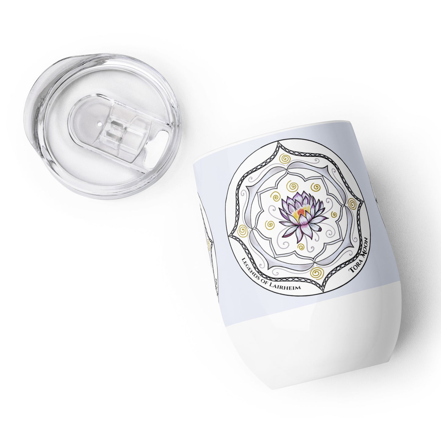 Legends-white-mandala-wine-tumbler-with-lid