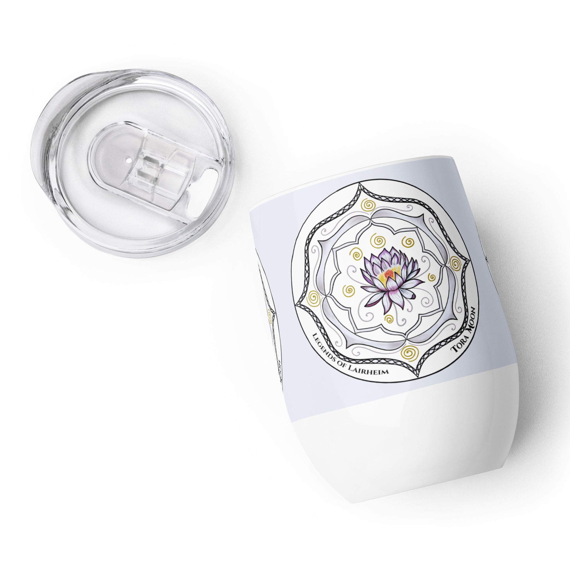 Legends-white-mandala-wine-tumbler-with-lid