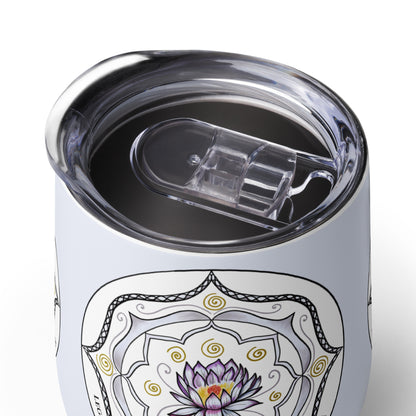 Legends-white-mandala-wine-tumbler-top