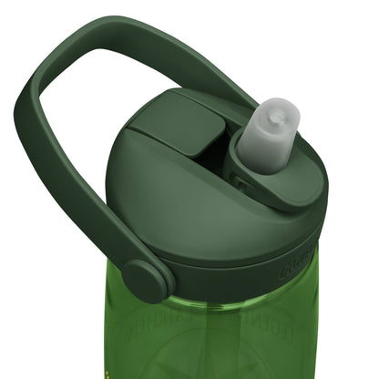 Legends of Lairheim Elemental Star Flip Straw Water Bottle top forest green