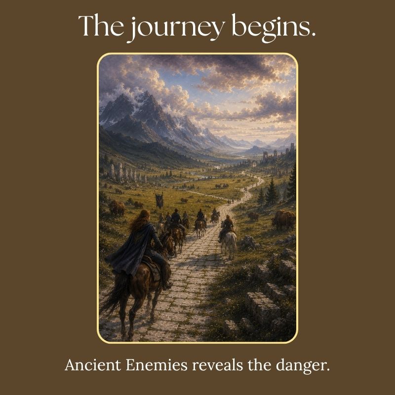 The journey begins with Ancient Enemies, Book 1 of Legends of Lairheim, where the danger is first revealed.