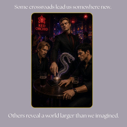 Detective Sean McLarkin confronts impossible magic at the Red Orchid nightclub, revealing the dangerous hidden world beyond everything he believed was real in Crossroads to Destiny by Tora Moon.