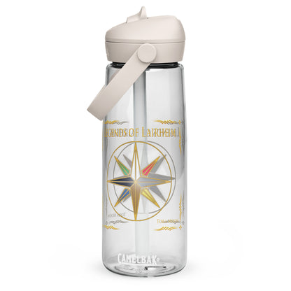 Legends of Lairheim Elemental Star Flip Straw Water Bottle clear