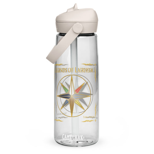 Legends of Lairheim Elemental Star Flip Straw Water Bottle clear