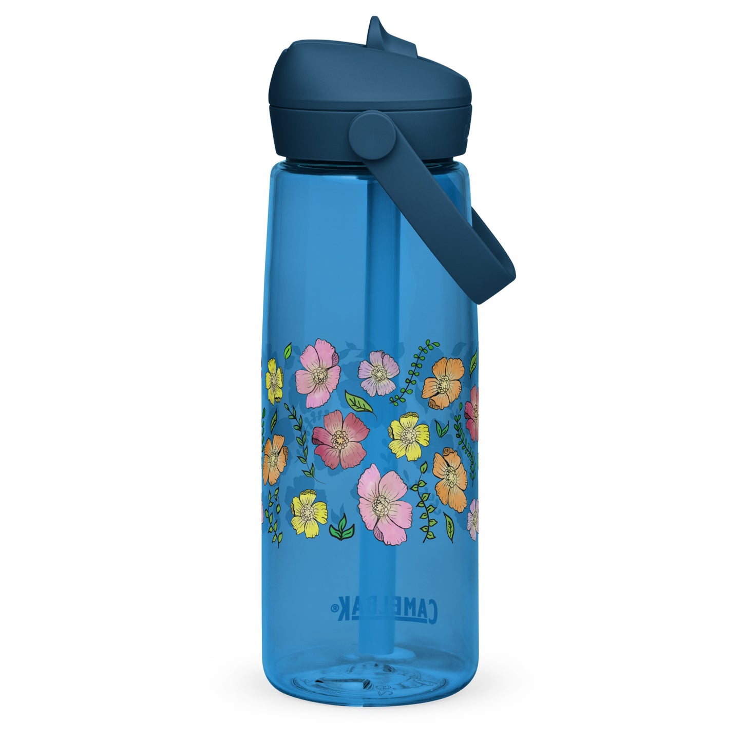 Cosmos Flip Straw Water Bottle oxford blue