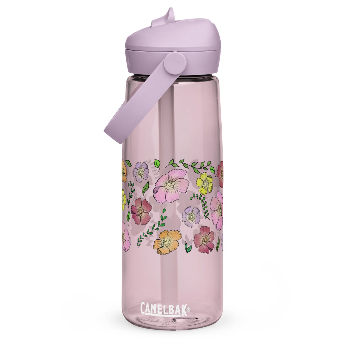 Cosmos Flip Straw Water Bottle purple sky