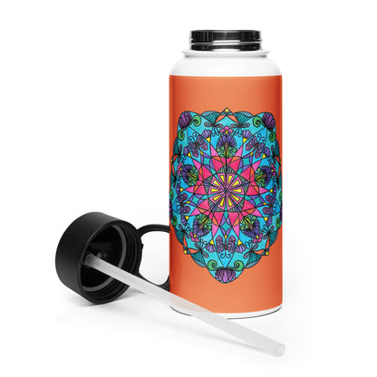 Enchanted Wings Mandala 32-oz Stainless Steel Water Bottle