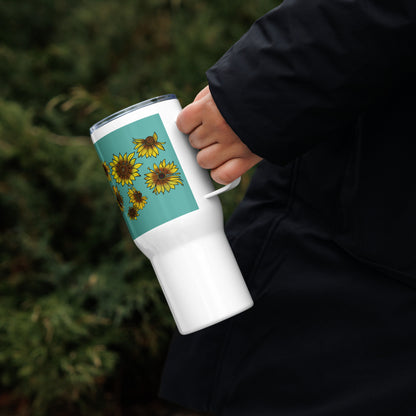 Sunflowers 25-oz Travel mug with Handle